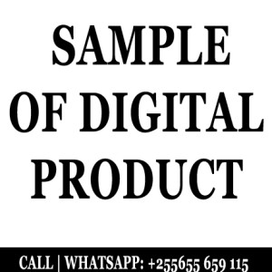 Sample of Digital Product (Digital)